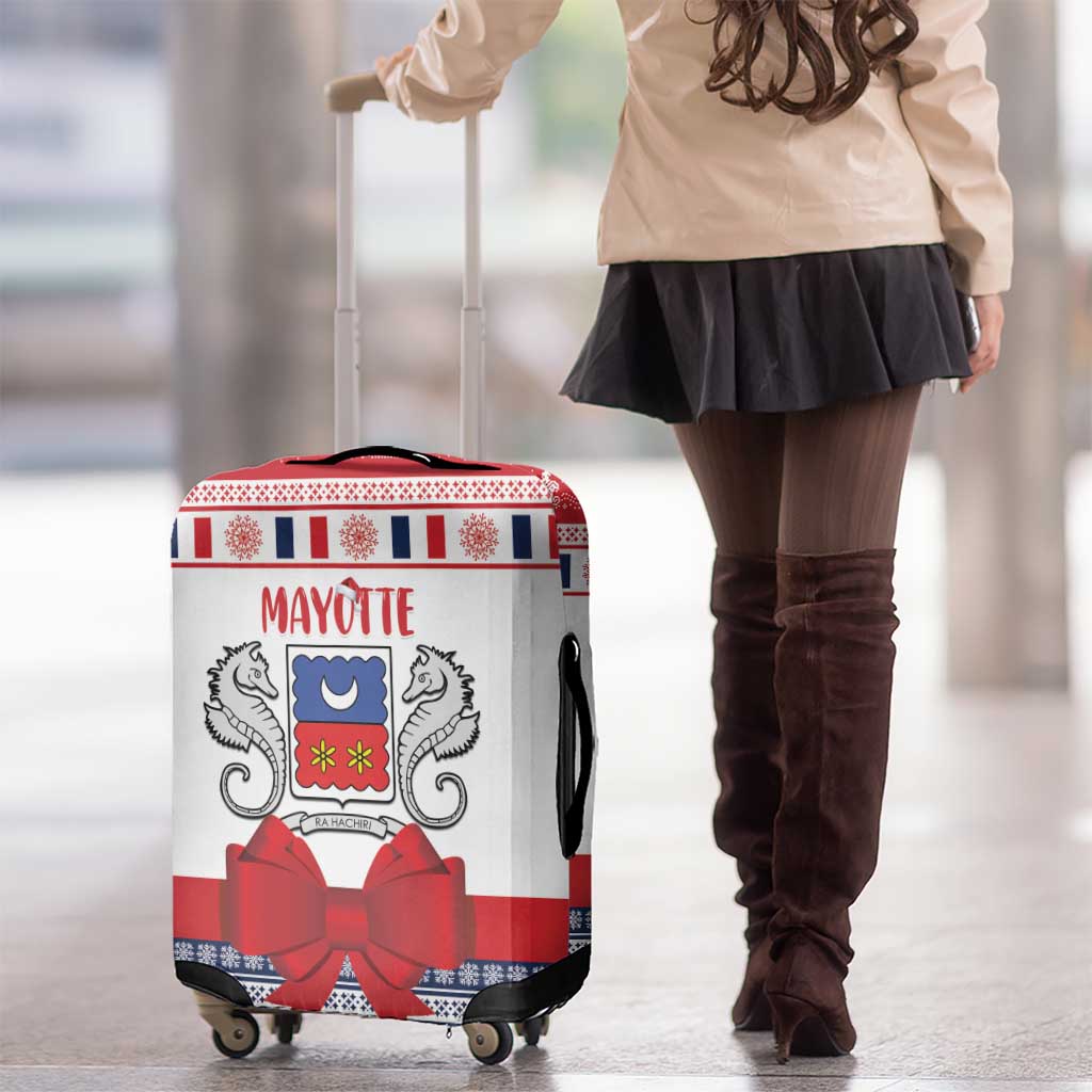 Mayotte Christmas Luggage Cover Joyeux Noel - Wonder Print Shop
