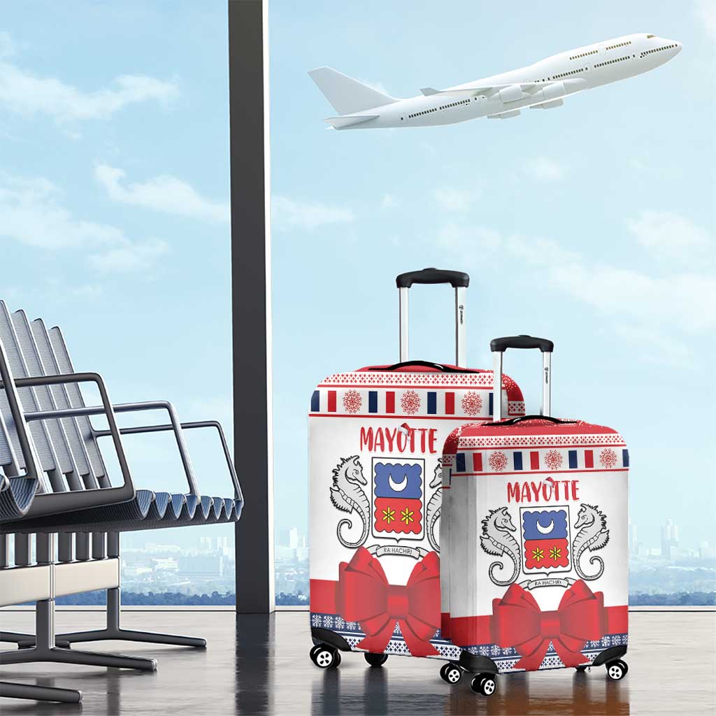 Mayotte Christmas Luggage Cover Joyeux Noel - Wonder Print Shop