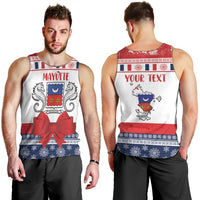 Personalized Mayotte Christmas Men Tank Top Joyeux Noel - Wonder Print Shop