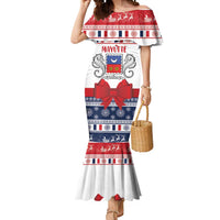 Personalized Mayotte Christmas Mermaid Dress Joyeux Noel - Wonder Print Shop