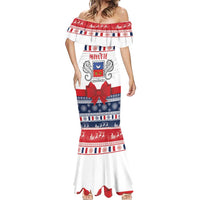 Personalized Mayotte Christmas Mermaid Dress Joyeux Noel - Wonder Print Shop