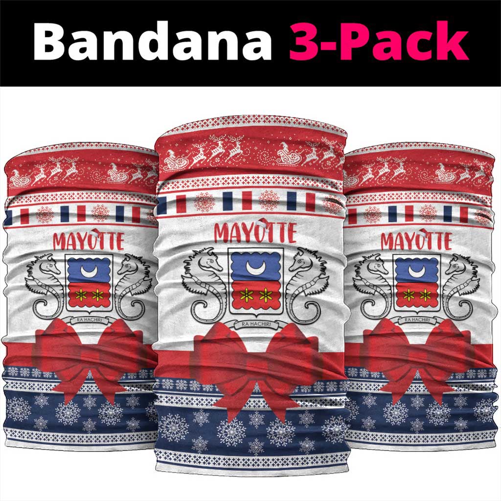 Mayotte Christmas Neck Gaiter Joyeux Noel - Wonder Print Shop