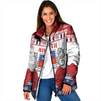 Personalized Mayotte Christmas Padded Jacket Joyeux Noel - Wonder Print Shop