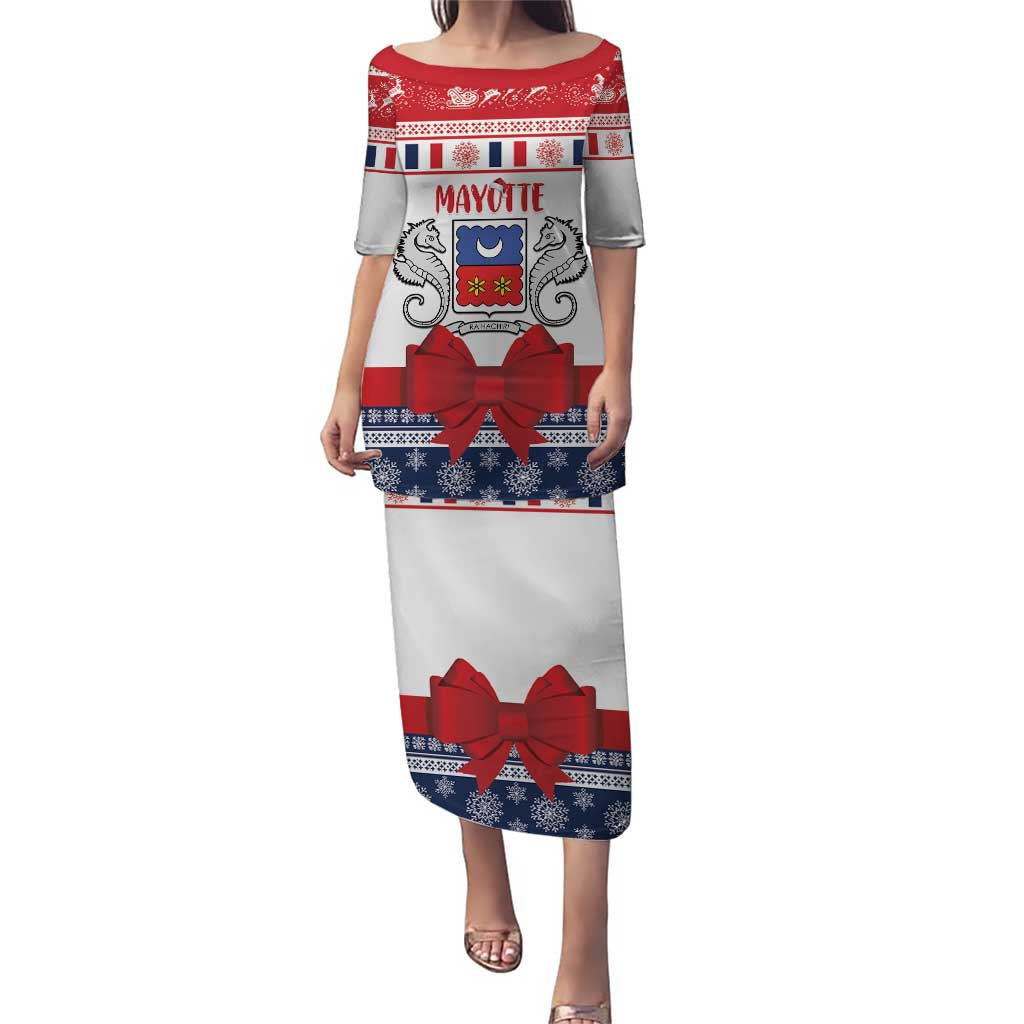 Personalized Mayotte Christmas Puletasi Joyeux Noel - Wonder Print Shop