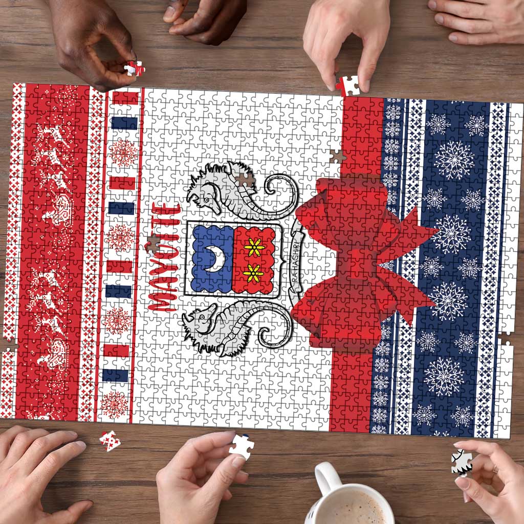 Mayotte Christmas Puzzle Joyeux Noel - Wonder Print Shop