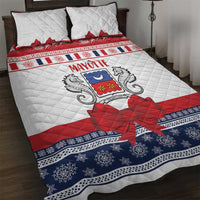 Mayotte Christmas Quilt Bed Set Joyeux Noel - Wonder Print Shop