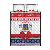 Mayotte Christmas Quilt Bed Set Joyeux Noel - Wonder Print Shop