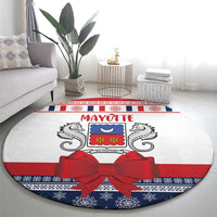 Mayotte Christmas Round Carpet Joyeux Noel - Wonder Print Shop