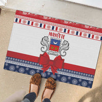 Mayotte Christmas Rubber Doormat Joyeux Noel - Wonder Print Shop