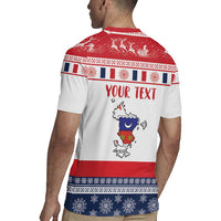 Personalized Mayotte Christmas Rugby Jersey Joyeux Noel - Wonder Print Shop