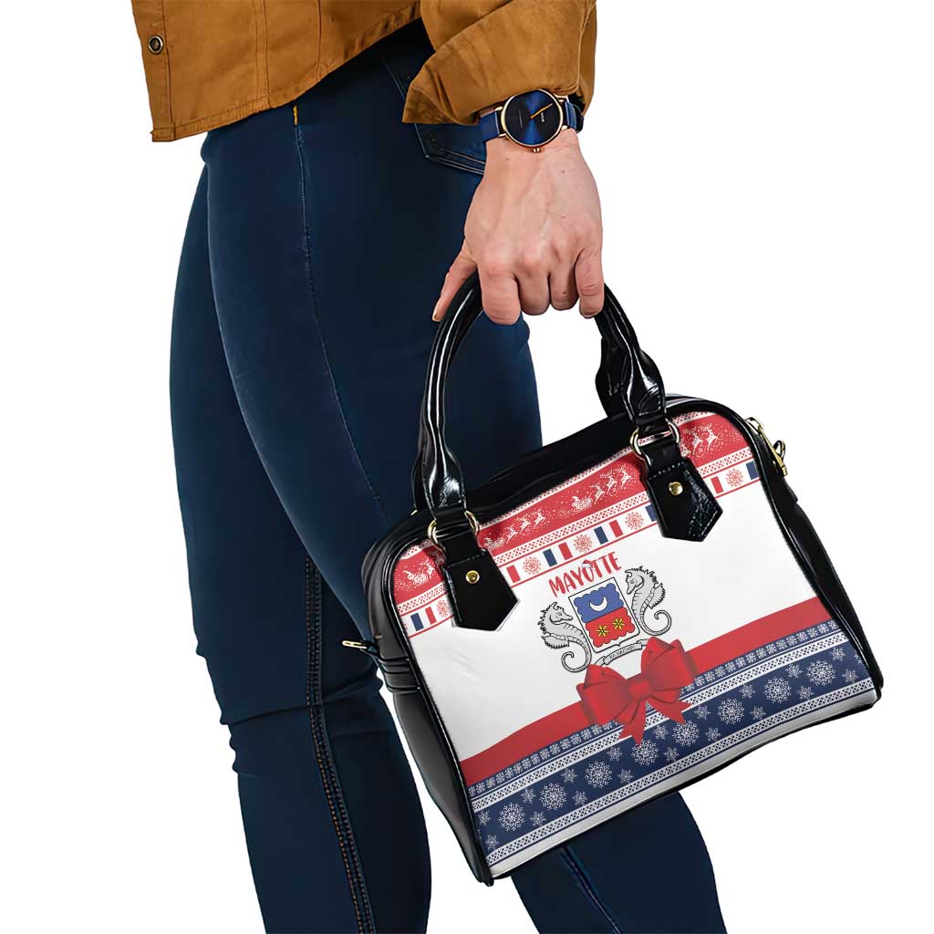 Mayotte Christmas Shoulder Handbag Joyeux Noel - Wonder Print Shop