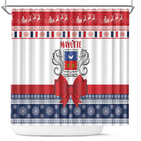 Mayotte Christmas Shower Curtain Joyeux Noel - Wonder Print Shop