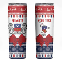 Personalized Mayotte Christmas Skinny Tumbler Joyeux Noel - Wonder Print Shop