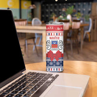 Personalized Mayotte Christmas Skinny Tumbler Joyeux Noel - Wonder Print Shop