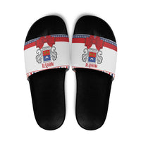 Mayotte Christmas Slide Sandals Joyeux Noel - Wonder Print Shop