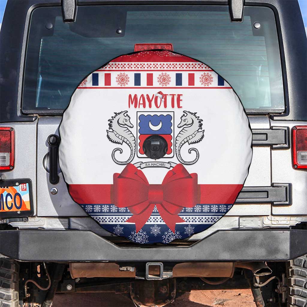 Mayotte Christmas Spare Tire Cover Joyeux Noel - Wonder Print Shop