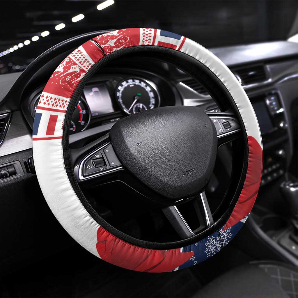 Mayotte Christmas Steering Wheel Cover Joyeux Noel - Wonder Print Shop