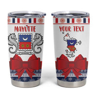 Personalized Mayotte Christmas Tumbler Cup Joyeux Noel - Wonder Print Shop