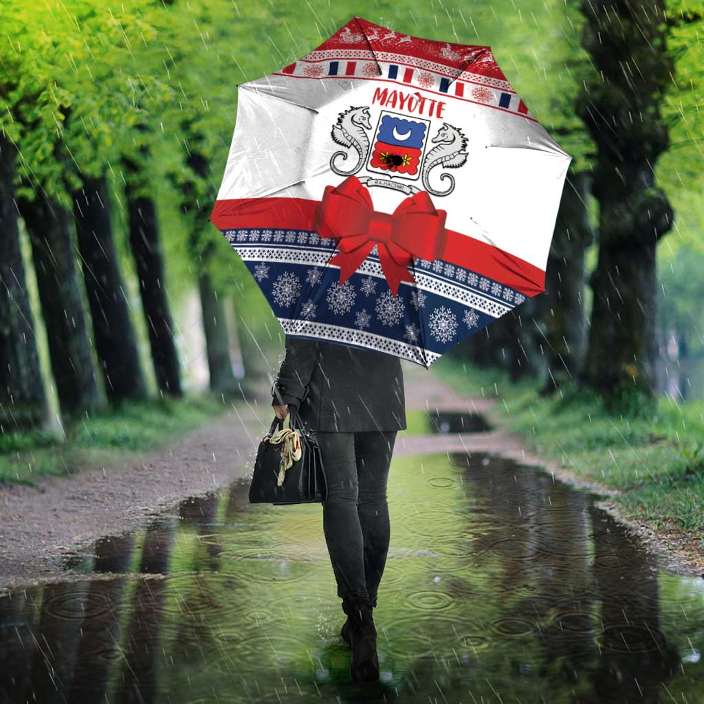 Mayotte Christmas Umbrella Joyeux Noel - Wonder Print Shop