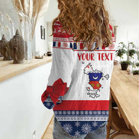 Personalized Mayotte Christmas Women Casual Shirt Joyeux Noel - Wonder Print Shop