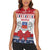 Personalized Mayotte Christmas Women Sleeveless Polo Shirt Joyeux Noel - Wonder Print Shop