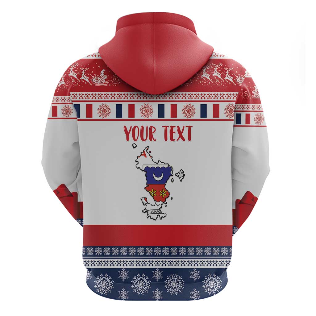 Personalized Mayotte Christmas Zip Hoodie Joyeux Noel - Wonder Print Shop