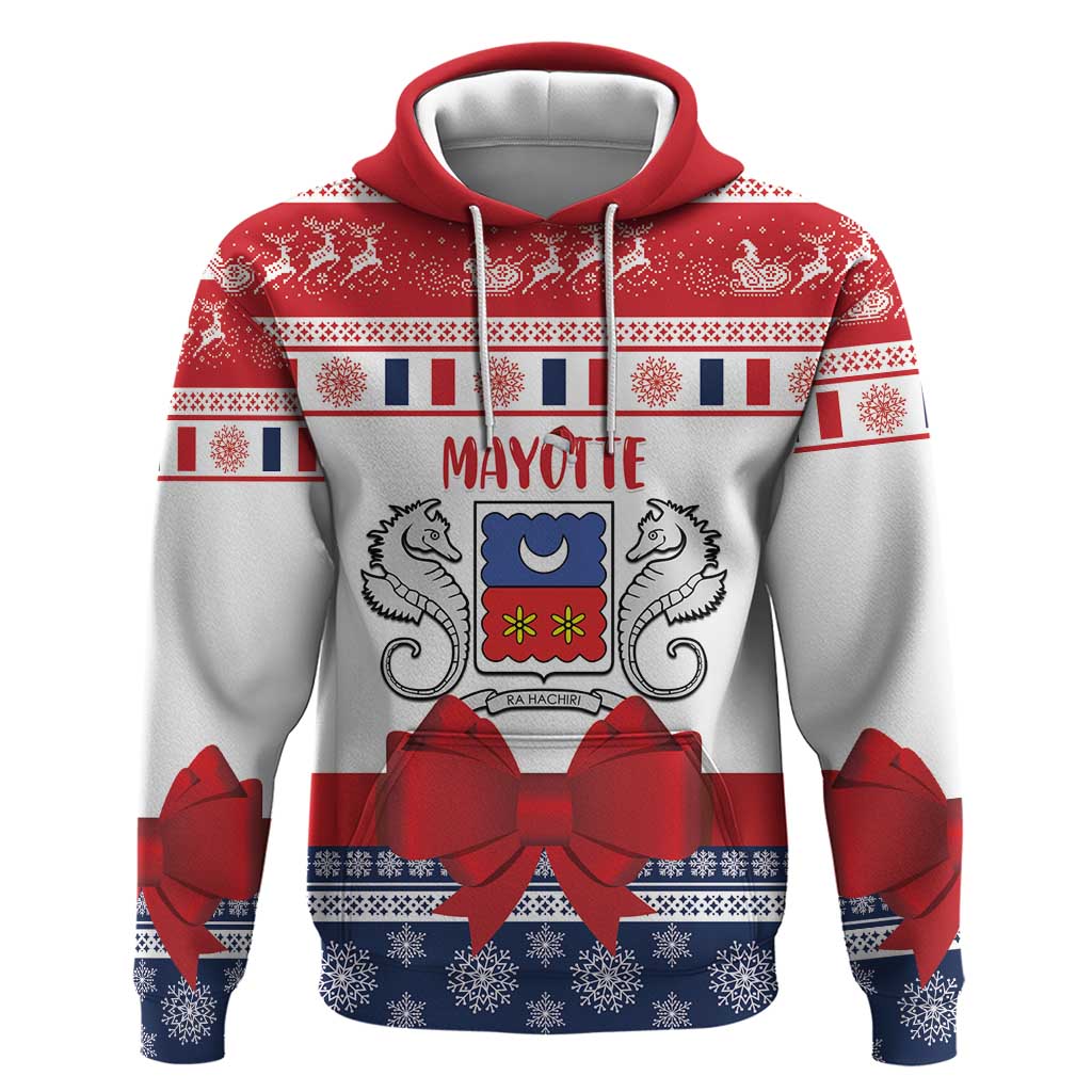 Personalized Mayotte Christmas Zip Hoodie Joyeux Noel - Wonder Print Shop