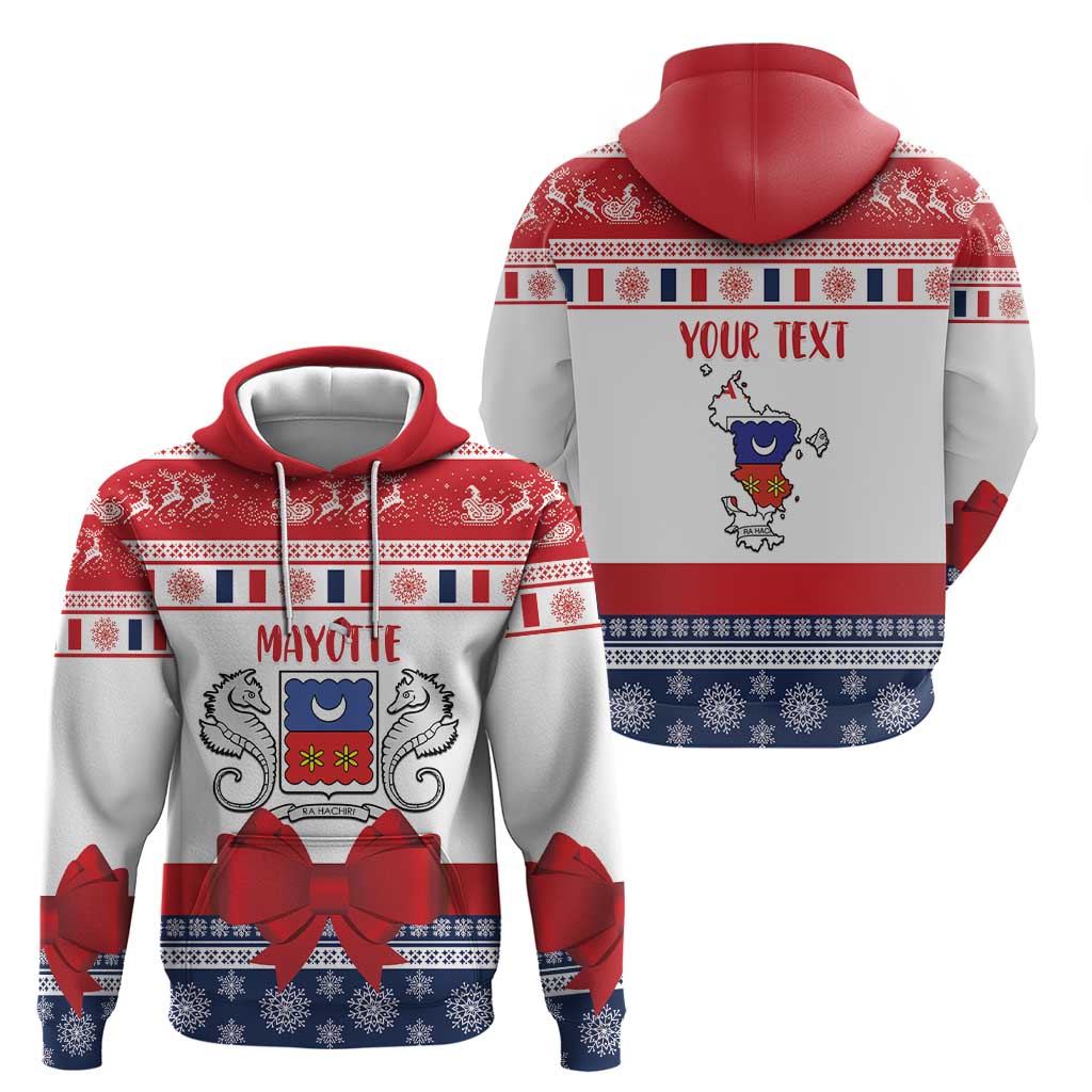 Personalized Mayotte Christmas Zip Hoodie Joyeux Noel - Wonder Print Shop