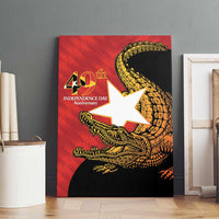 East Timor Independence Day Canvas Wall Art 49th Anniversary - Crocodile Curve Style - Wonder Print Shop