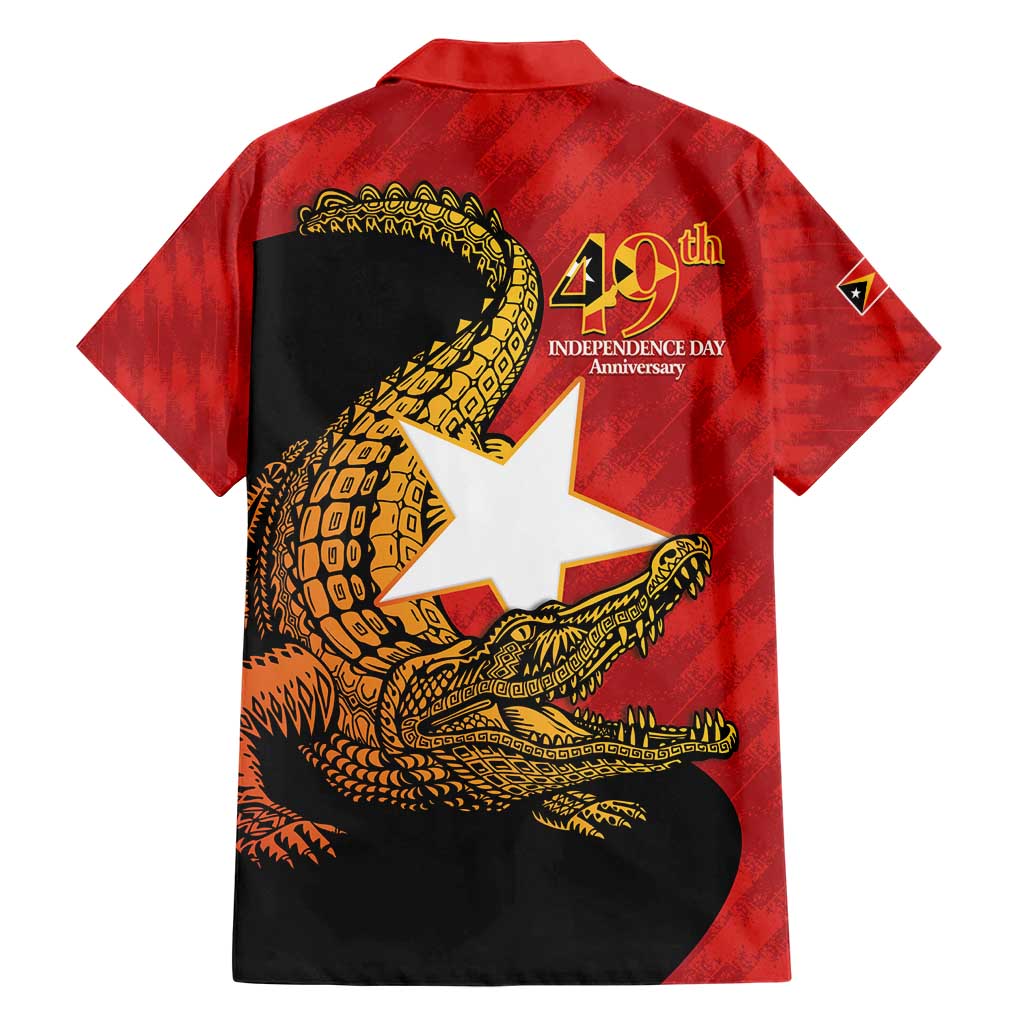 East Timor Independence Day Hawaiian Shirt 49th Anniversary - Crocodile Curve Style - Wonder Print Shop