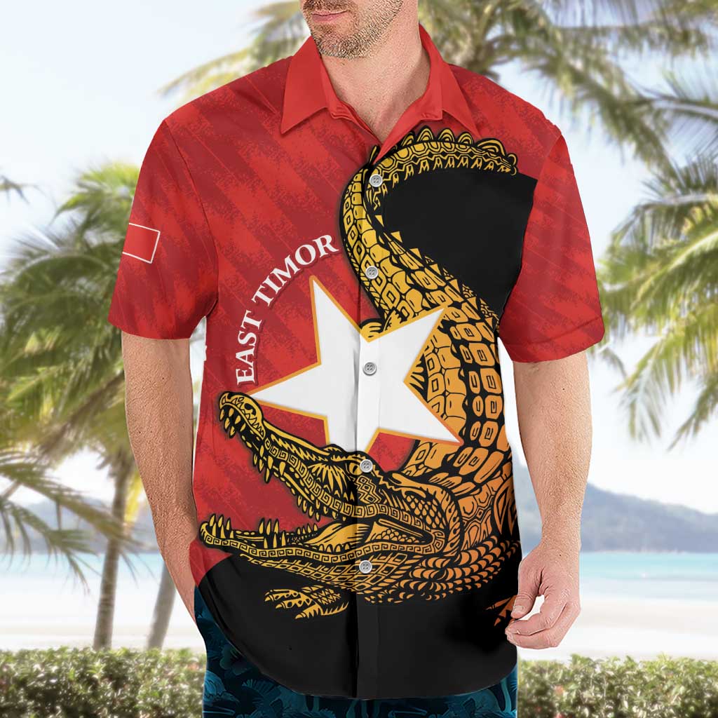 East Timor Independence Day Hawaiian Shirt 49th Anniversary - Crocodile Curve Style - Wonder Print Shop