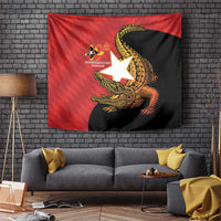 East Timor Independence Day Tapestry 49th Anniversary - Crocodile Curve Style - Wonder Print Shop