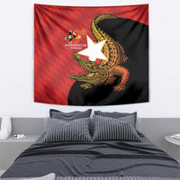 East Timor Independence Day Tapestry 49th Anniversary - Crocodile Curve Style - Wonder Print Shop