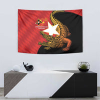 East Timor Independence Day Tapestry 49th Anniversary - Crocodile Curve Style - Wonder Print Shop