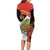Personalised East Timor Independence Day Family Matching Long Sleeve Bodycon Dress and Hawaiian Shirt Timor Pigeon Mix Hibiscus Pattern - Wonder Print Shop