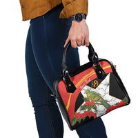 Personalised East Timor Independence Day Shoulder Handbag Timor Pigeon Mix Hibiscus Pattern