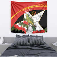 Personalised East Timor Independence Day Tapestry Timor Pigeon Mix Hibiscus Pattern - Wonder Print Shop