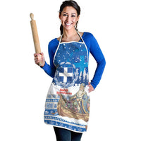 Greece Christmas Apron Saint Basil Kala Cristouyenna - Wonder Print Shop