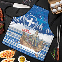 Greece Christmas Apron Saint Basil Kala Cristouyenna - Wonder Print Shop