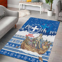Greece Christmas Area Rug Saint Basil Kala Cristouyenna - Wonder Print Shop