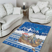 Greece Christmas Area Rug Saint Basil Kala Cristouyenna - Wonder Print Shop