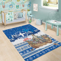 Greece Christmas Area Rug Saint Basil Kala Cristouyenna - Wonder Print Shop