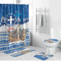 Greece Christmas Bathroom Set Saint Basil Kala Cristouyenna - Wonder Print Shop