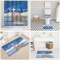 Greece Christmas Bathroom Set Saint Basil Kala Cristouyenna - Wonder Print Shop