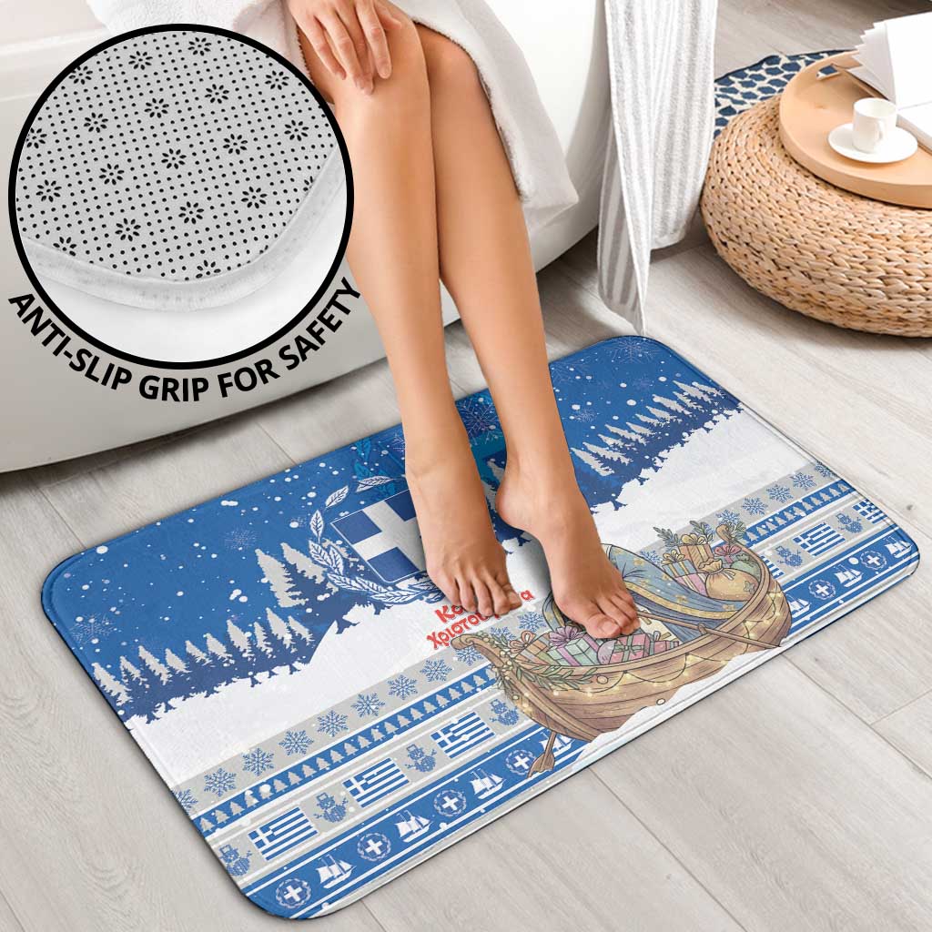 Greece Christmas Bathroom Set Saint Basil Kala Cristouyenna - Wonder Print Shop