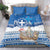 Greece Christmas Bedding Set Saint Basil Kala Cristouyenna - Wonder Print Shop