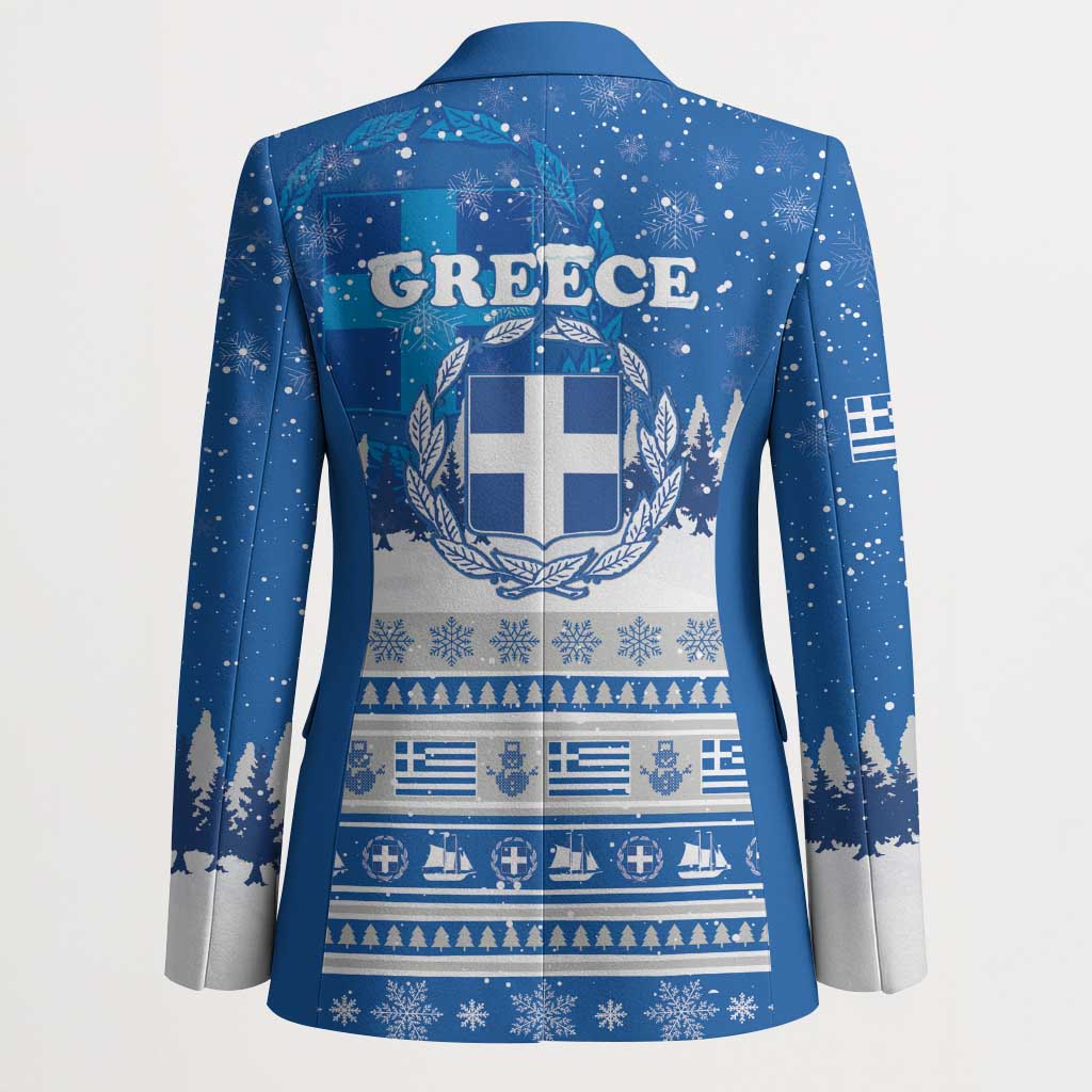 Greece Christmas Blazer Saint Basil Kala Cristouyenna - Wonder Print Shop