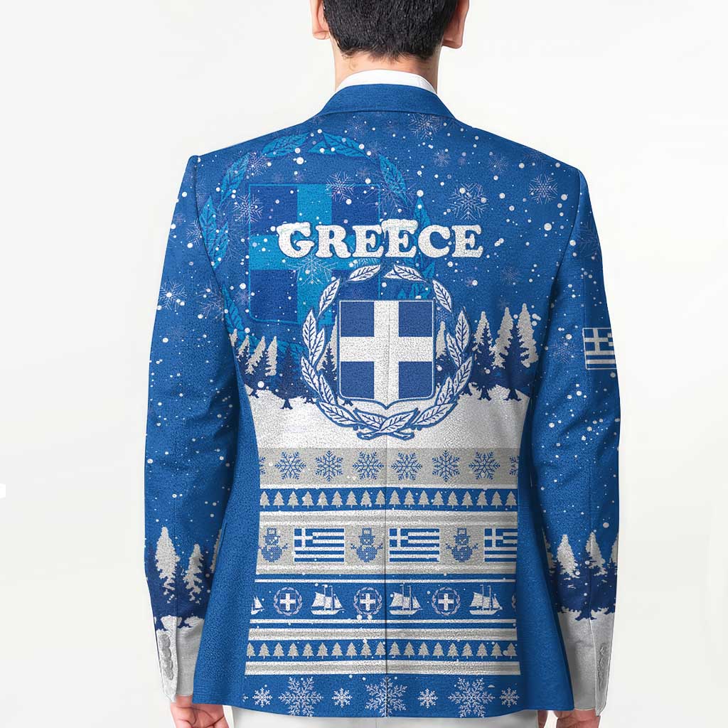 Greece Christmas Blazer Saint Basil Kala Cristouyenna - Wonder Print Shop