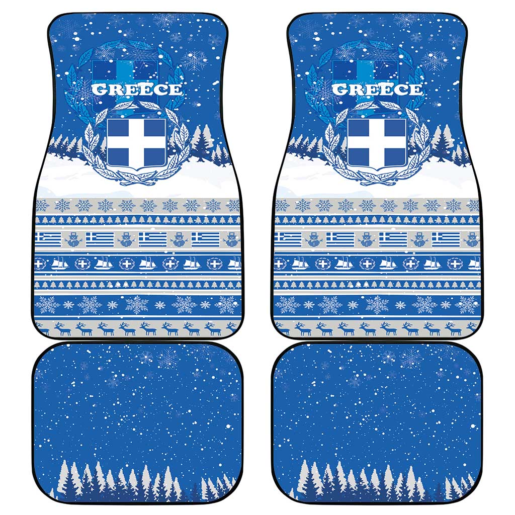 Greece Christmas Car Mats Saint Basil Kala Cristouyenna - Wonder Print Shop