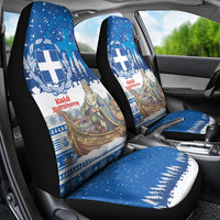 Greece Christmas Car Seat Cover Saint Basil Kala Cristouyenna - Wonder Print Shop